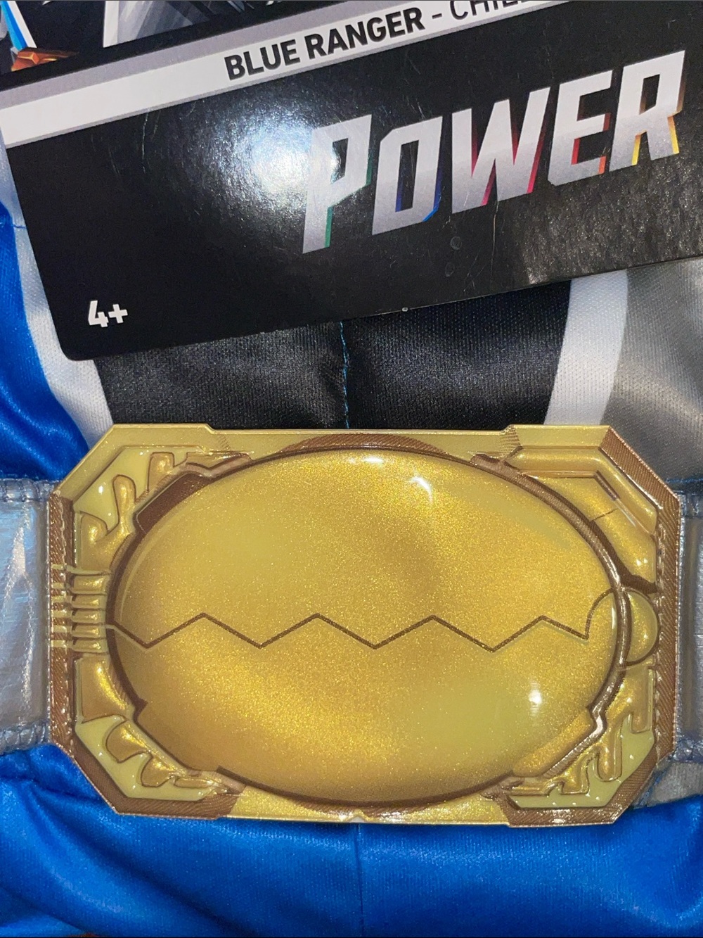 Blue Power Rangers Dino Fury Costume (4-6) - Picture 7 of 7